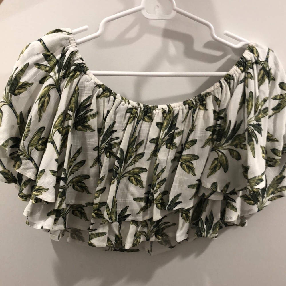 NEW! Show Me Your Mumu Palm Printed Top - Picture 3 of 3